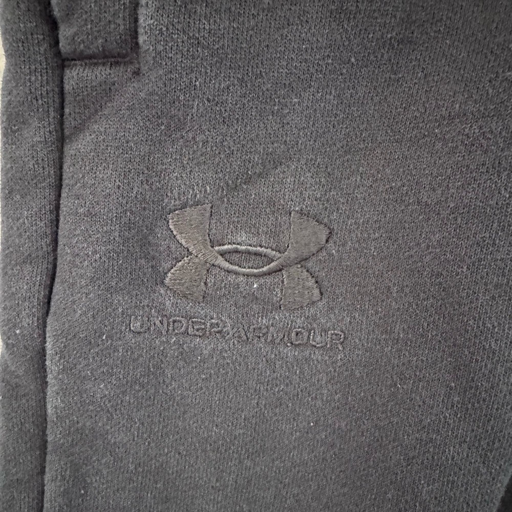 Under Armour Heavyweight Black Terry Shorts 1378601 Men's Size M - Picture 6 of 10